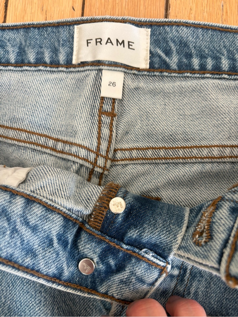 Frame Denim “The Slouchy Straight” Jeans Size 26 - Picture 5 of 10